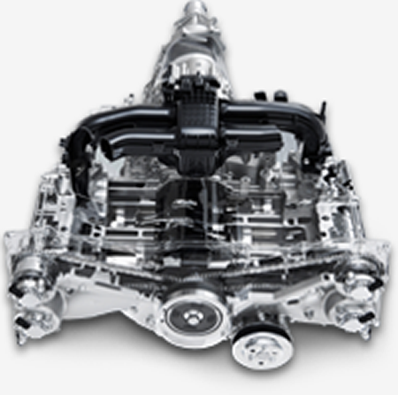 Vue complète d’un moteur BOXER® Subaru de 2,0 L.
